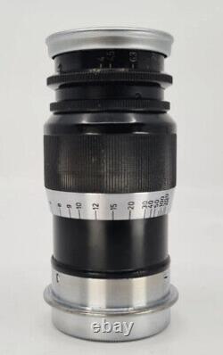 1937 LEICA ERNST LEITZ WETZLAR ELMAR 9cm (90mm) f4 LENS