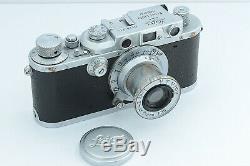1937 Leica III Body + Leitz Elmar 5cm 13.5 50mm Lens & Leather Case (111/3)