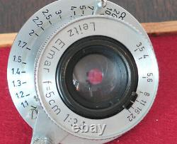1950 Leica Leitz Elmar 50mm f3.5 LTM screw mount lens
