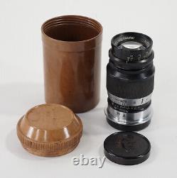 90mm 90/4 Elmar In Leica Thread, Black And Chrome Near Mint/220300