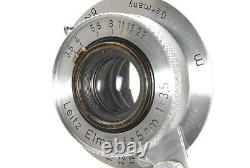 B V. Good Leica Elmar 5cm 50mm f/3.5 Collapsible Lens for L39 Screw Leitz 6852