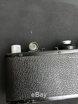 Black Leica Standard #137437 Leitz Wetzlar Camera Leitz-Elmar 13,5 F 50mm Lens