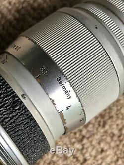 Chrome Leica Leitz Wetzlar Elmar 14/90mm M39 /LTM Screw Mount Lens