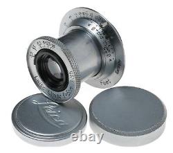 Chrome Leitz Elmar f=5cm 13.5 SM leica camera lens with caps