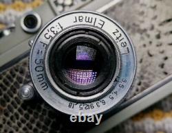 Copy of a Leica II. Teal Finish. Covered In Lizard Skin & Leitz Elmar. Zorki/Fed