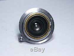 E. Leitz 3.5/3,5cm Elmar M39 screw mount LSM f=35mm 1941 WAR Time Rare Leica lens