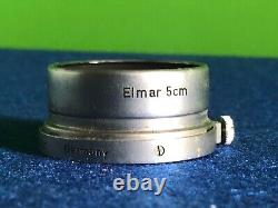 E Leitz Wetzlar Nickel Lens Hood For Leica Elmar 5cm f3.5