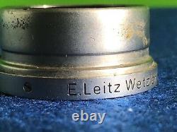 E Leitz Wetzlar Nickel Lens Hood For Leica Elmar 5cm f3.5