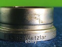 E Leitz Wetzlar Nickel Lens Hood For Leica Elmar 5cm f3.5