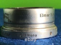 E Leitz Wetzlar Nickel Lens Hood For Leica Elmar 5cm f3.5