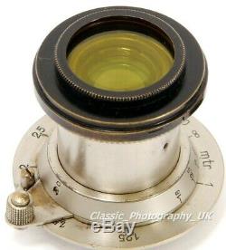 EARLY! Nickel Elmar 13.5 F=50mm 11 O'clock Pin Release Lens LEITZ Wetzlar 1932