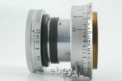 EX+5 LEICA Leitz Elmar 5cm 50mm F/3.5 L39 Screw Mount Lens From JAPAN #FedEx