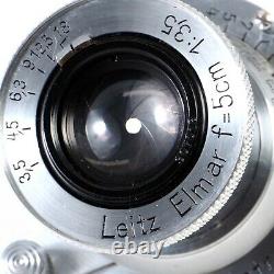 EX+++ Leica Leitz Elmar 5cm 50mm f3.5 Collapsible LTM L39 Screw Mount Lens
