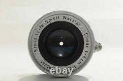 EXC+5 Leica Ernst Leitz GmbH Wetzlar Elmar 50mm 5cm f/2.8 Lens M JAPAN #1735