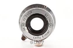 EXC+6? Leitz Elmar 5cm 50mm f/3.5 L39 LTM Leica Screw mount Lens JAPAN Z09Y