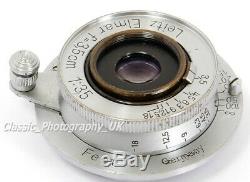 Elmar f=3.5cm 13.5 LEICA LTM Leica L39 Lens made by Ernst LEITZ Wetzlar in 1939
