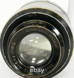 Elmar f=9cm 14 Leitz ELANG FAT Lens made in 1932 for LEICA IIId IIIG IIIb 3A
