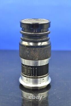 Elmar f=9cm 14 black Leitz Wetzlar black silver M39 screw mount lens