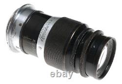 Elmar f=9cm 14 black Leitz Wetzlar black silver M39 screw mount lens