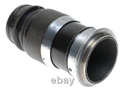 Elmar f=9cm 14 black Leitz Wetzlar black silver M39 screw mount lens