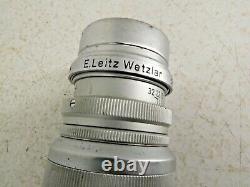 Ernst Leitz GMBH Elmar F-9cm 14 Film Camera Lens with Case I28