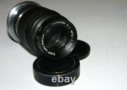 Ernst Leitz Leica 90mm F4 Elmar RARE Black Chrome LTM M39 Lens MADE in 1940