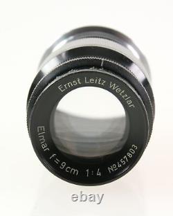 Ernst Leitz Wetzlar Elmar 9cm 9 CM 90mm 90 MM 4 14 Leica M39 Connector