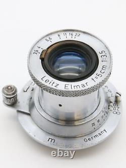 Ernst Leitz Wetzlar Germany Elmar 5 cm 5 cm 50 mm 50 mm 13.5 3.5 M39 M 39 Leica