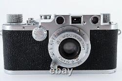 Exc 5+ LEICA III f Red Dial with Leitz Elmar 5cm F/3.5 Lens Rangefinder from Japan