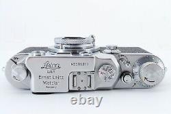 Exc 5+ LEICA III f Red Dial with Leitz Elmar 5cm F/3.5 Lens Rangefinder from Japan