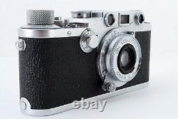 Exc 5+ LEICA III f Red Dial with Leitz Elmar 5cm f/3.5 Lens Rangefinder from Japan