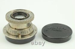 Exc+5 Leica Leitz Elmar 50mm 5cm f3.5 Nickel Lens LTM L39 L Mount from Japan
