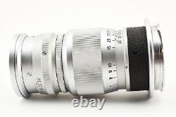 Exc+5 Leica Wetzlar Leitz Elmar 90mm f/4 Lens Silver L39 Screw from Japan