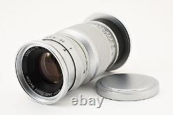 Exc+5 Leica Wetzlar Leitz Elmar 90mm f/4 Lens Silver L39 Screw from Japan