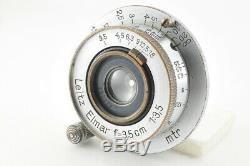 Excellent Leica Leitz Elmar 3.5cm (35mm) f/3.5 Screw Mount from Japan #4092