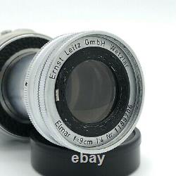 ExcellentLeica Elmar M 9cm 90mm f/4 Collapsible Lens Leitz From Japan
