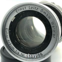 ExcellentLeica Elmar M 9cm 90mm f/4 Collapsible Lens Leitz From Japan