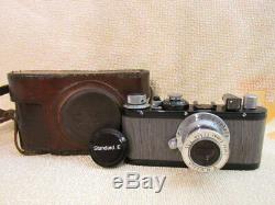 LEICA (E) STANDARD DRP WWII Vintage Russian Camera + Lens Leitz Elmar EXCELLENT