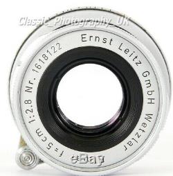LEICA Elmar f=5cm 12.8 / ELMAR LTM 2.8/50mm Leitz ELMOO 11512 Lens made in 1958