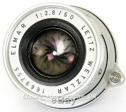 LEICA Elmar f=5cm 12.8 / ELMAR LTM 2.8/50mm Lens Leitz ELMOO 11512 made in 1959
