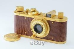 LEICA I LEITZ Gold model with Elmar 5cm F/3.5 lens Excellent++2279