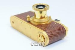 LEICA I LEITZ Gold model with Elmar 5cm F/3.5 lens Excellent++2279
