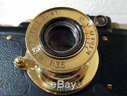 LEICA-II(D) LUFTWAFFE WWII + Lens Leitz Elmar Vintage Russian 35mm Camera EXC