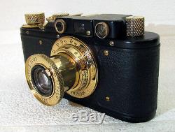 LEICA-II(D) LUFTWAFFE WWII + Lens Leitz Elmar Vintage Russian 35mm Camera EXC