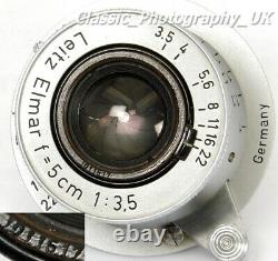 LEICA LTM / Leica L39 Elmar f=5cm 13.5 Prime Lens Made by LEITZ Wetzlar in 1952