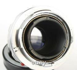 LEICA Leitz 90mm Collapsible ELMAR M Lens withCaps Chrome Wetzlar f4 Germany