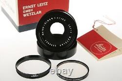 LEICA Leitz R Macro Elmar 100mm 14 lens Boxed withFilter, Cap, Bubble, etc Minty