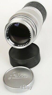 LEICA M Mount Leitz Elmar 135mm f4 135/4 Lens 1961 withCaps Perfect! Clean
