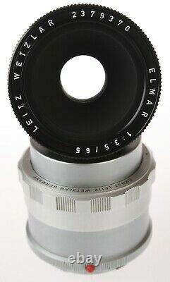 LEITZ LEICA 65mm Elmar Macro Lens 3.5/65 BLACK withOTZFO Focus Mount M / Visoflex