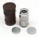 LEITZ Leica Elmar 90mm/F4 Silver Chrome Lens, Leica Elma M39 LTM Lens/Leica 90mm